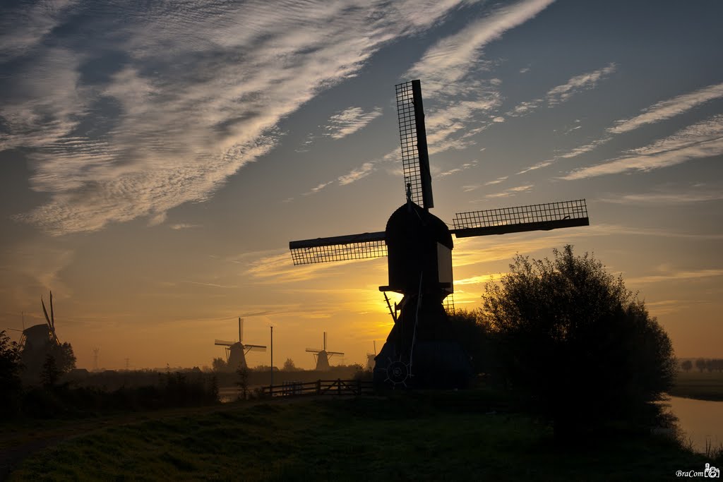 Blokker / Blokweerse Molen (sunrise), Alblasserdam by © BraCom (Bram)