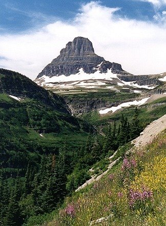 Logan Pass - view of Clements Mountain by Allan Yuen