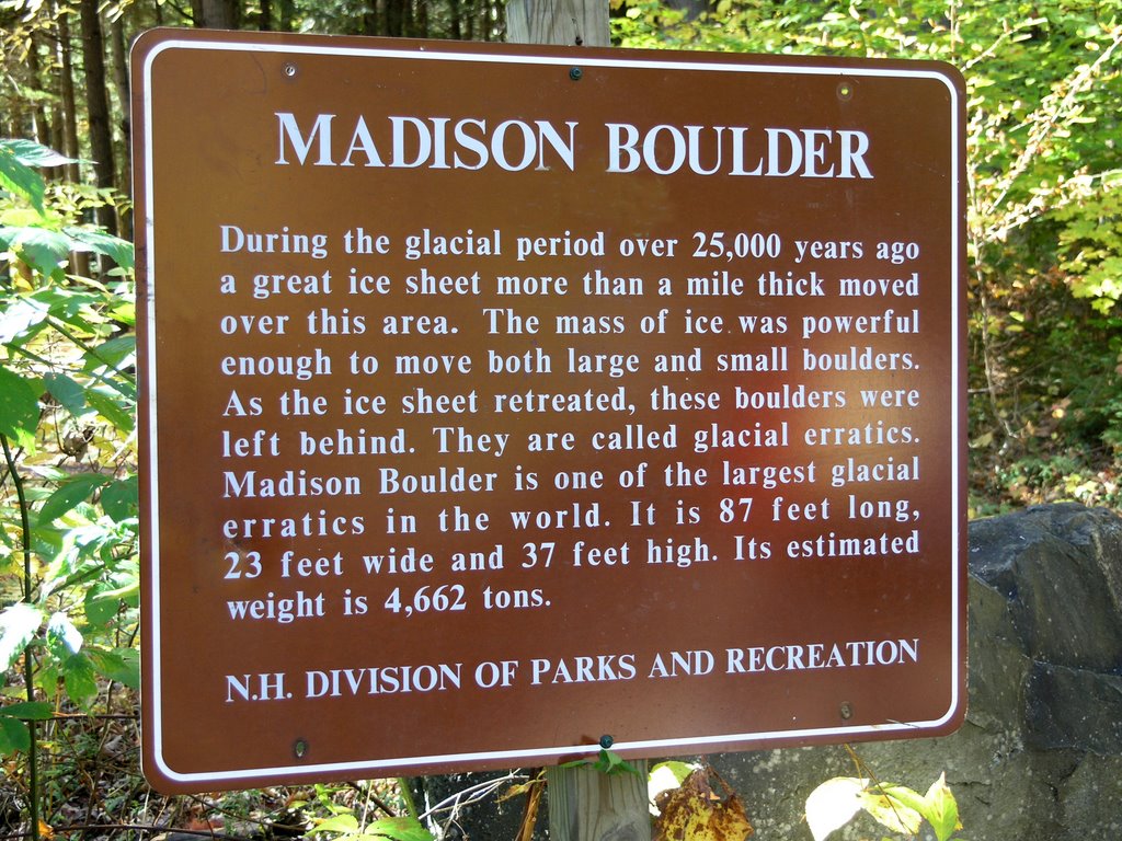 Madison Boulder sign by Robert Pelkie