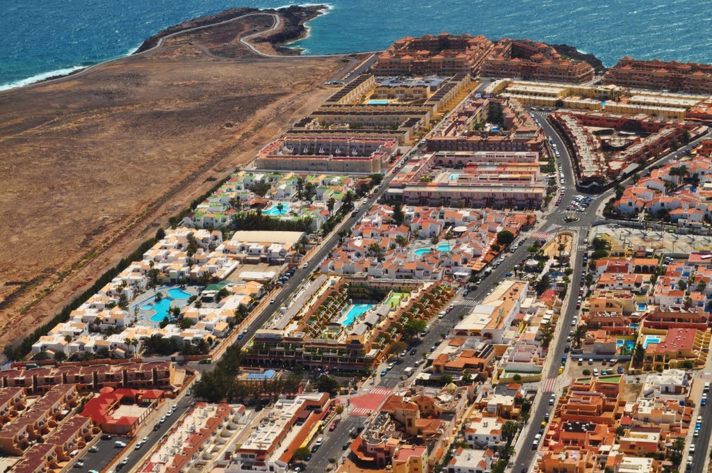 Fuerteventura - Costa Caleta - fly over the town by rysko1