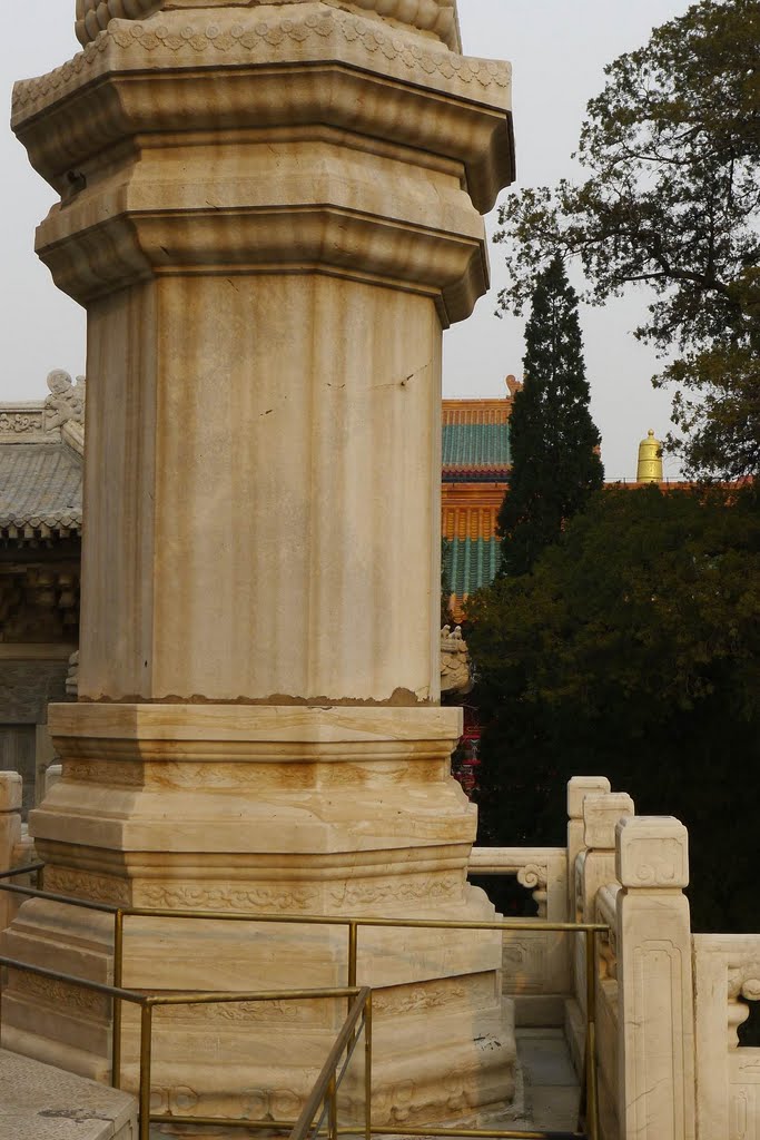 清净化城塔 乾隆四十七年 东北角小塔（周刻金刚经） Small pagoda on the northeast corner, Pagoda of the Pure Phantom City (1782) by rhizome