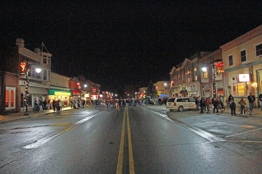 Downtown Armada, Michigan, December 2011 by archlapeer