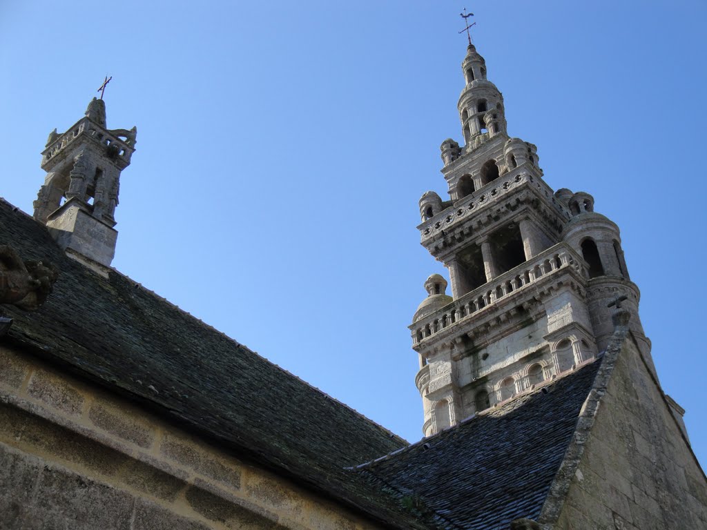 Roscoff,clocher et clocheton de l'eglise croas batz by jp'po'