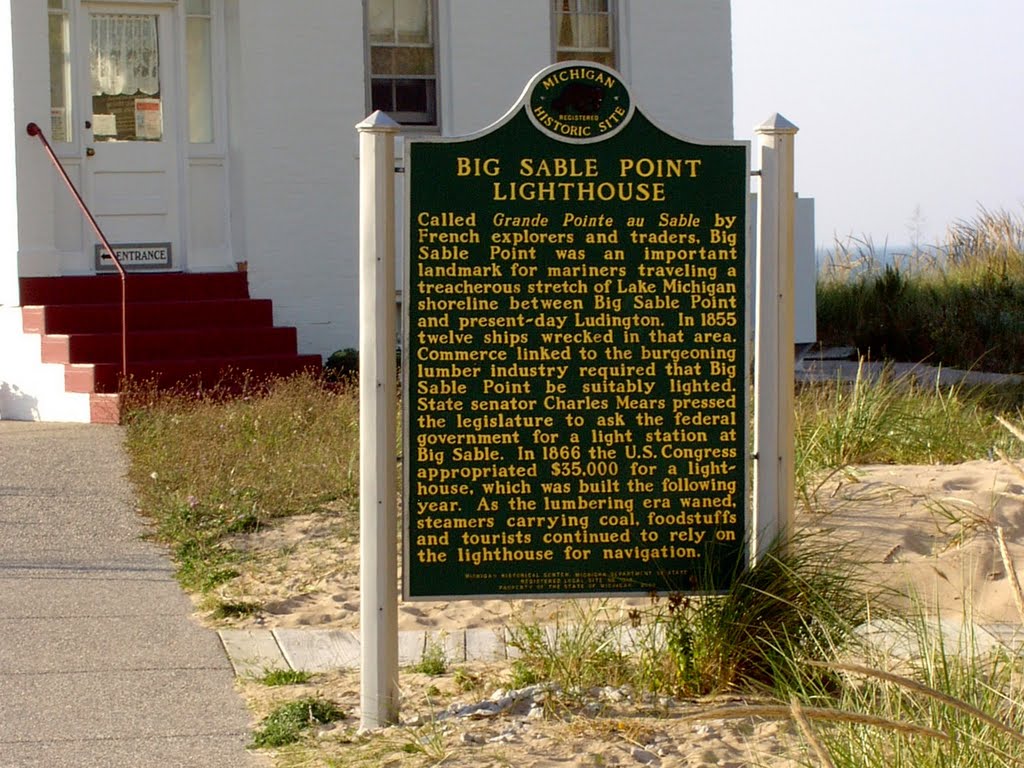 Historic Marker (Big Sable Point Lighthouse) by Juan234