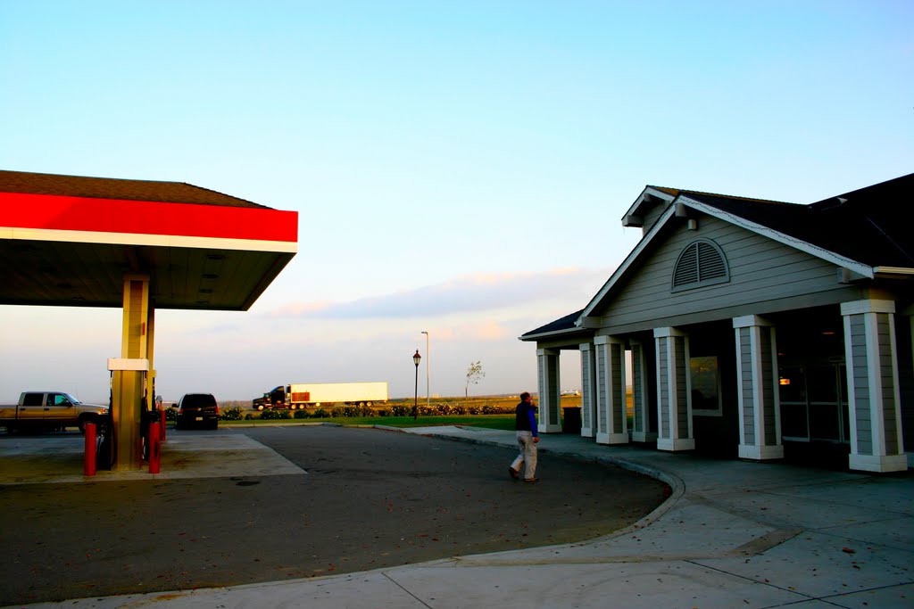 Gas Station Rest Stop on Interstate 5, Central California by MICHAEL  JIROCH  &  www.michaeljiroch.com