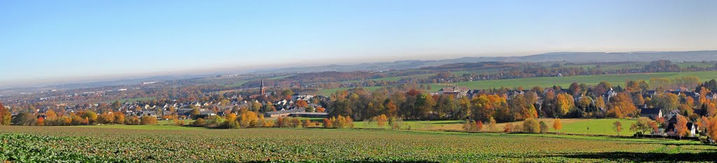 Chemnitz - Blick auf den Ortsteil Grüna im Herbst by Rudolf Henkel