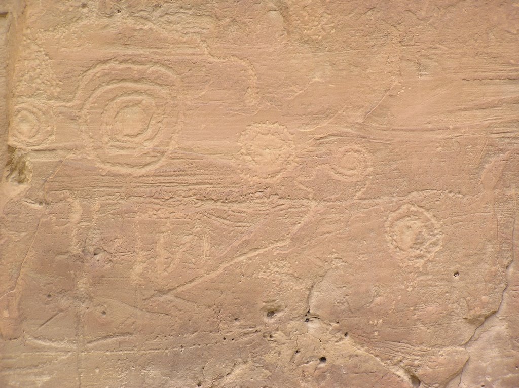 Petroglyphs near Pueblo Bonito, Chaco Culture, World Heritage Site by Peter & Shelly