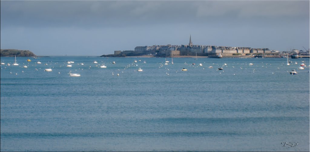 Saint Malo depuis Dinard by kinet jean jacques