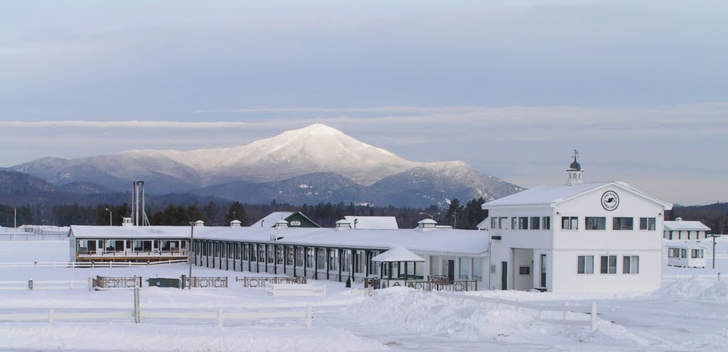 Whiteface Mt, from Lake Placid Horse Show Grounds, jan 5, 2008 by Tom Dudones