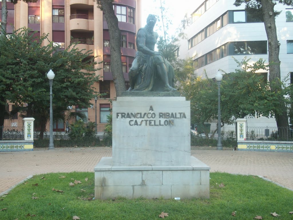 Monumento al pintor Francisco Ribalta-Parque de Ribalta-Castellón de la Plana by TEODOR VESA