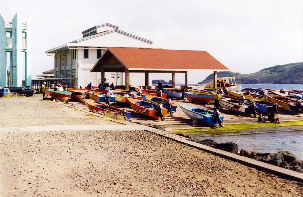 Chinese built boat harbor at La Pompe on Bequia, St. Vincen and the Grenadiens by davidbroad