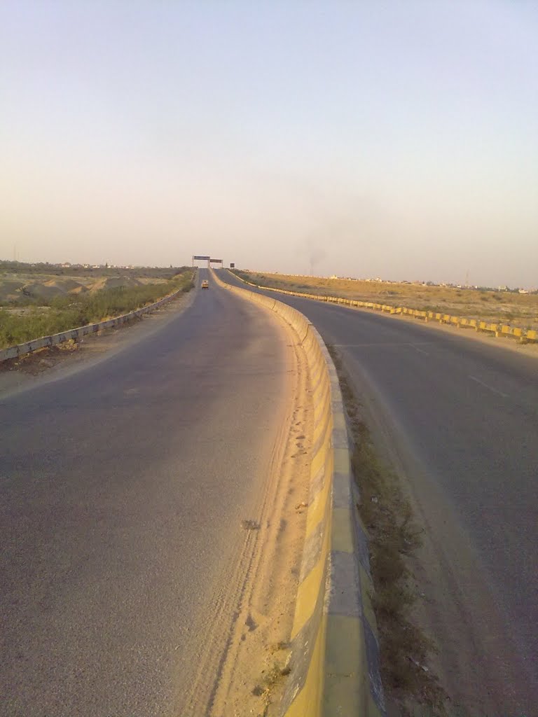 Flower fly-over Jamshoro by Ayaz Ali Laghari