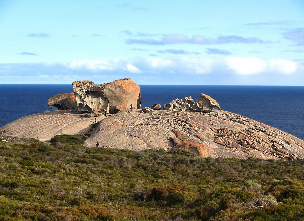 Remarkable rocks with people to indicate size by Al Sweet