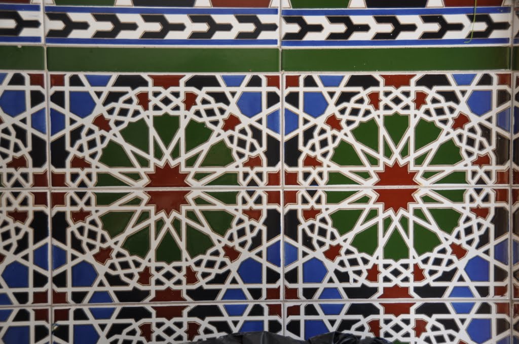 Tiles on a Pateo Wall - Cordoba by Chris Blampied