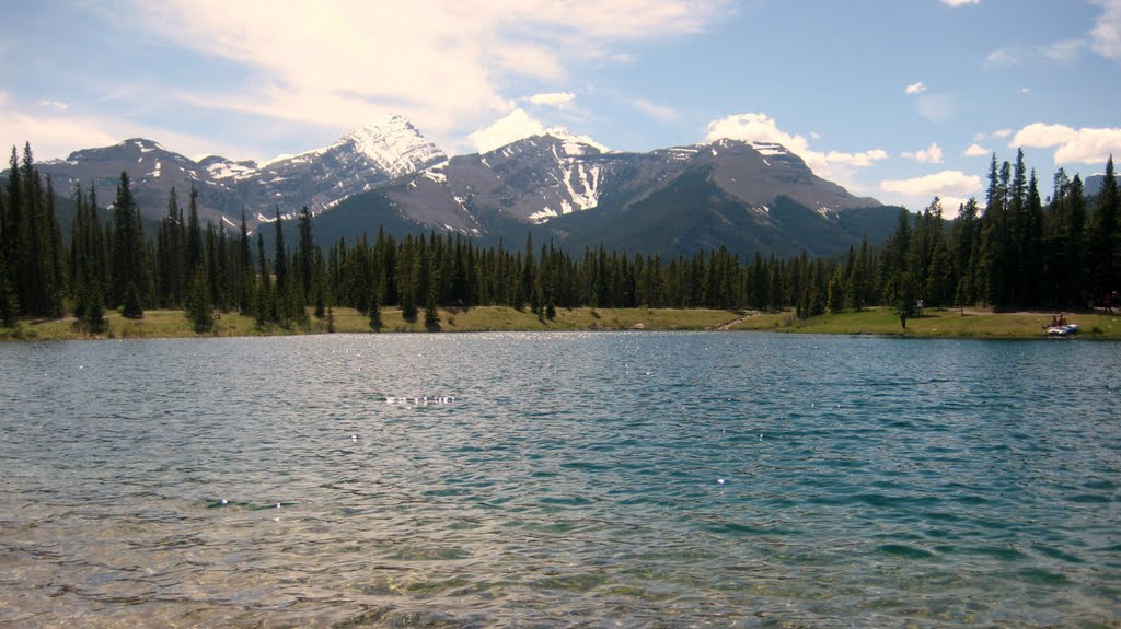 Forgetmenot Pond with Mountain View by primeaud