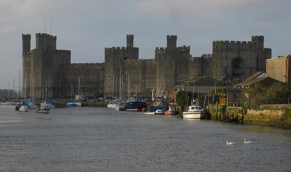 Caernarfon castle. by John Stanley Joyce