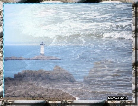 FONDU DE DEUX PHOTOS . A LA POINTE DU GROUIN by MAYAAMON