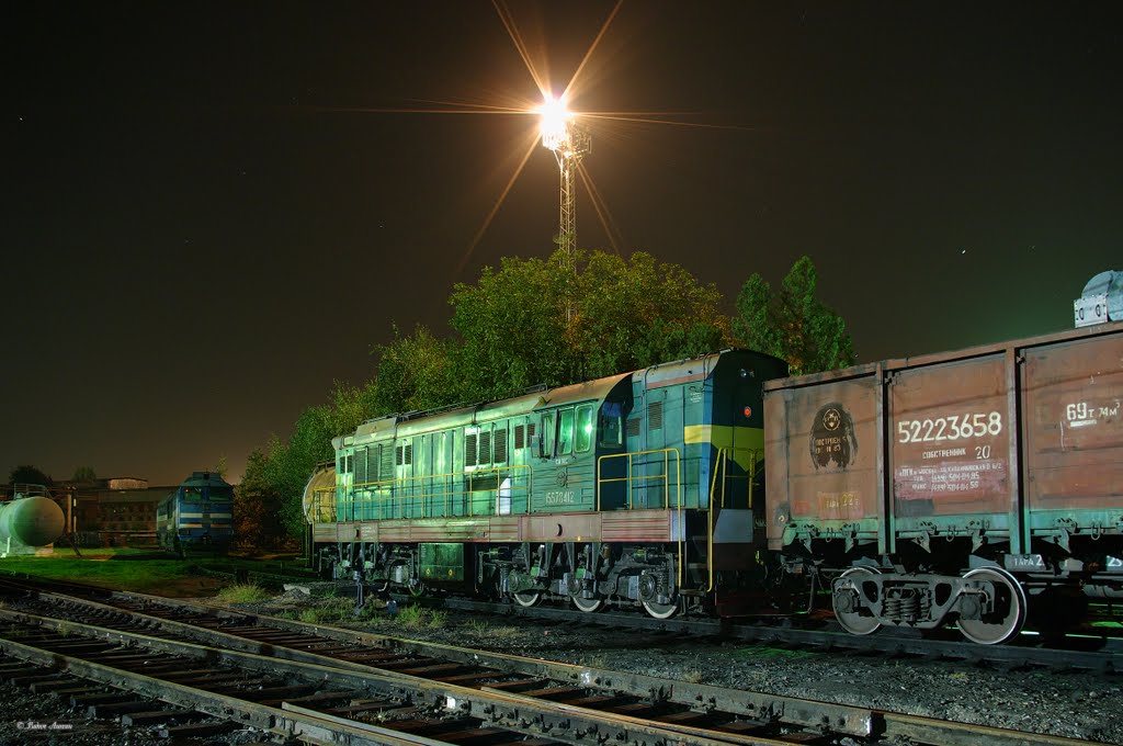 Shunter ChME3E-6841 in depot Tikhoretckaya by Vadim Anokhin