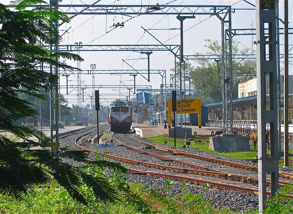 Pondicherry Railway station by Daniel Wilk