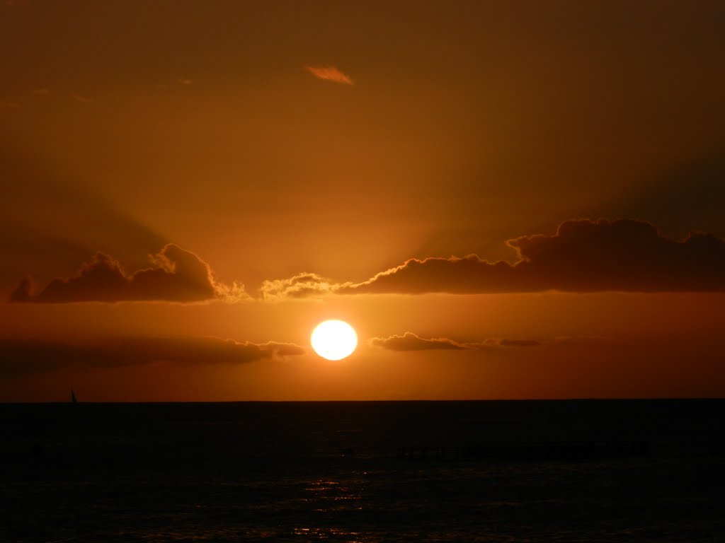 PUESTA DE SOL EL PALMAR-ARONA by JOSE L. GALARZA