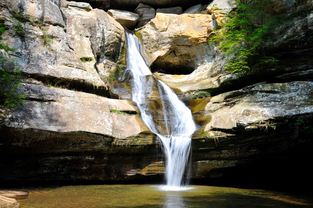 Cedar Falls at Old Man's Cave in Hocking Hills State Park Ohio by devorejw