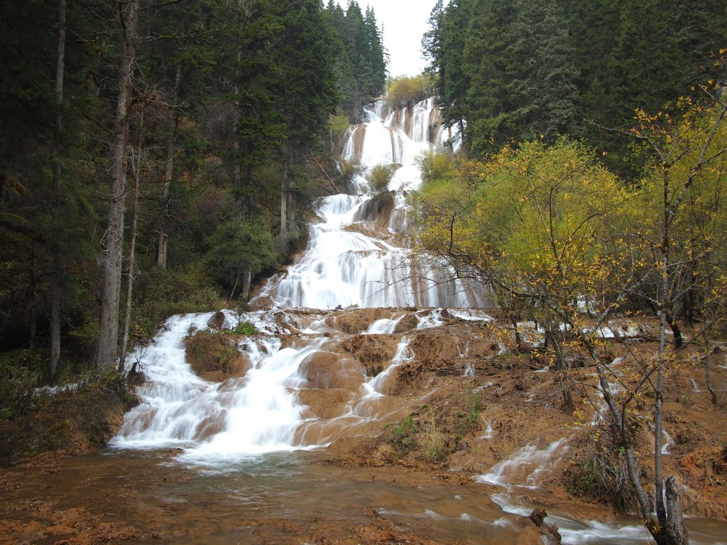 扎嘎瀑布 - Zhaga Waterfall - 2011.10 by Chen Huang