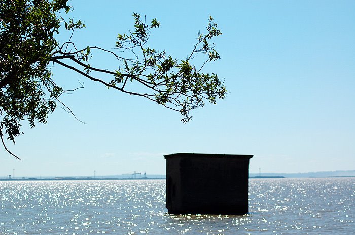 Fort Shanz. View of unfinished western part of Dam by Alex Grek