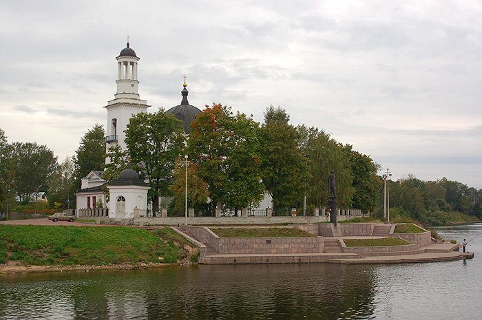 Ust-Ijora. St.Alexander Nevskiy church by anglerfish