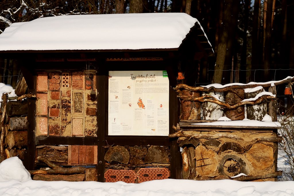 Insektenhotel im Winter by Bodo Woyde