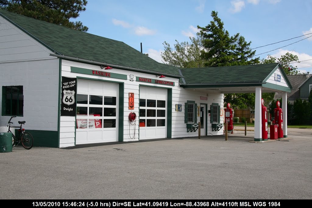 Route 66 - Illinois - Dwight - Superbly restored "Ambler-Becker Texaco" Gas Station by Pierre Marc