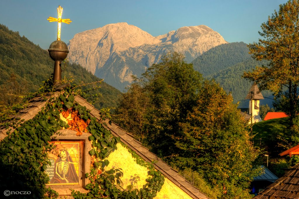 Cerro Watzmann desde el pueblo Ramsau by noczo