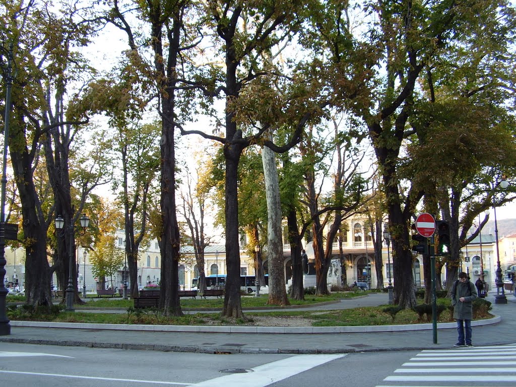 Trieste pályaudvarral szembeni park by Géza Horváth