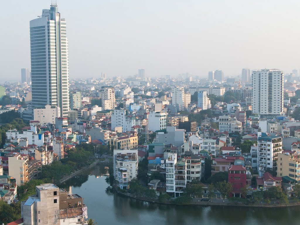 Viewing East from Sofitel Plaza Hanoi by Buddy Newell