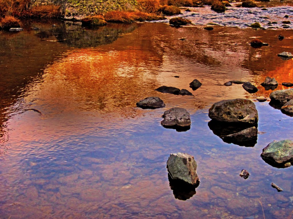 Specchio d'acqua a Pian del Re by Andrea Aimar