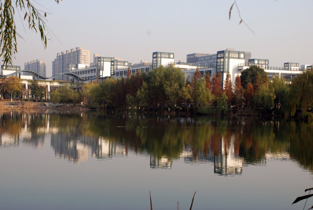 20111211-浙江大学启真湖冬景Qizheng Lake winter scenery, Zhejiang University by 王令