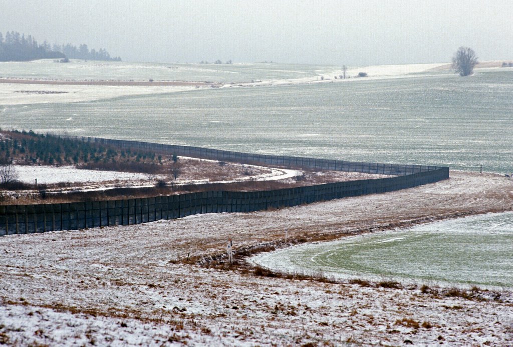 Inner German Border near Hof, 1989 by Fred Henstridge