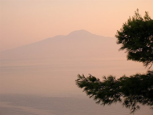 La vista da Ischia by Angelo Poletti