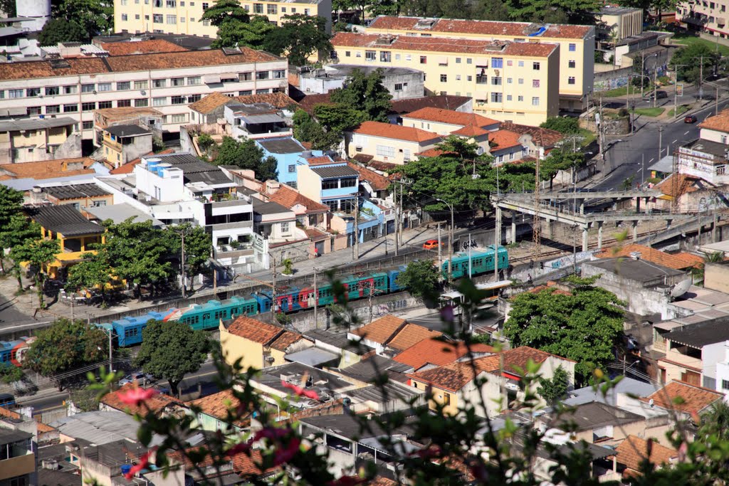 Trem da SuperVia visto da Igreja da Penha by Halley Pacheco de Ol…