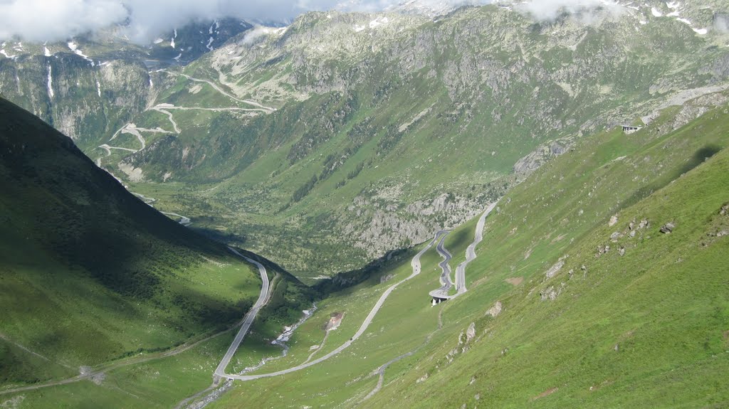 Blick ins Rhonetal mit Furka, Gletsch und Grimselpass by u.schmidlin