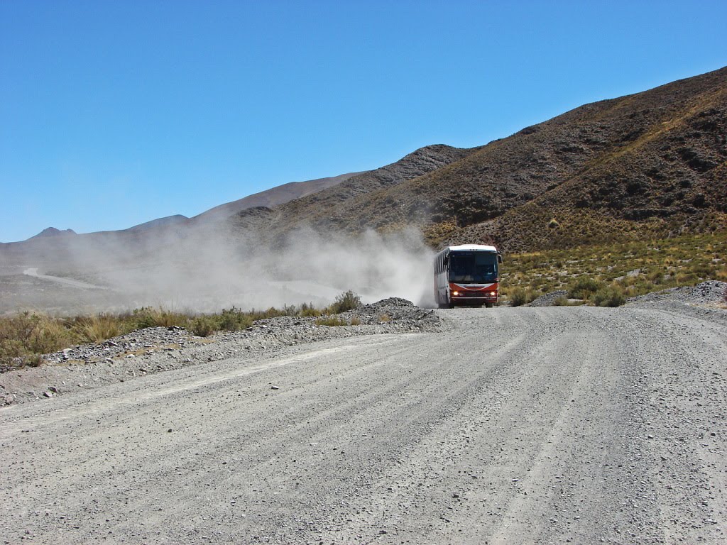 Servicio publico de pasajero en la puna "Ruta P.7" entre "Abra Pampa" y "Rinconada" "Jujuy" "Arg" by Omar Gobbi