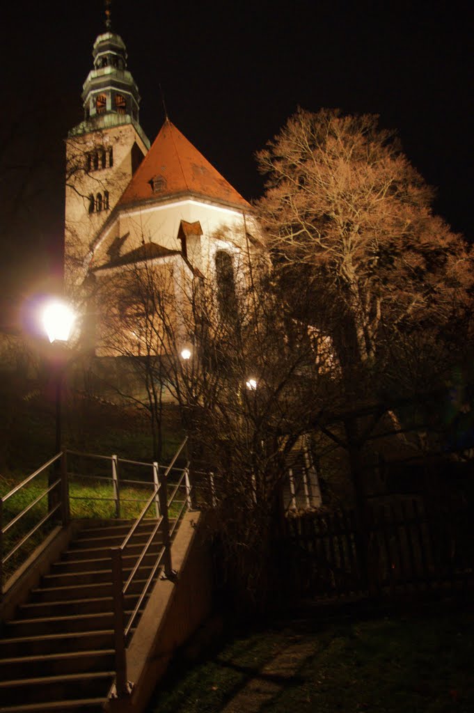 Salzburg, die Kirche von Mülln. by Anton Gansterer