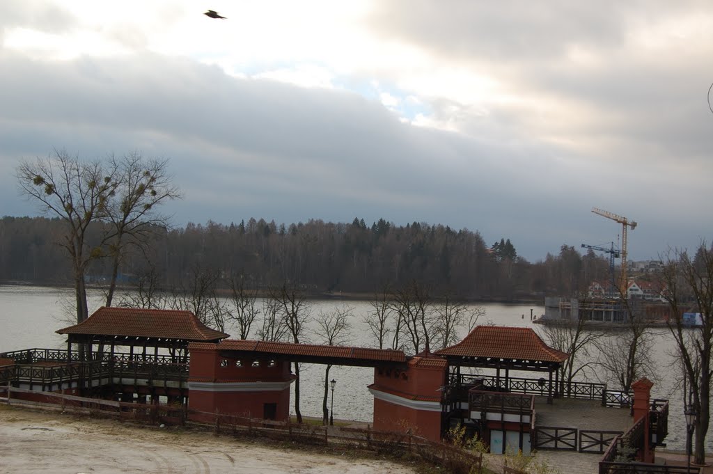 Mikołajki, hotel w budowie na wodzie by zyggi