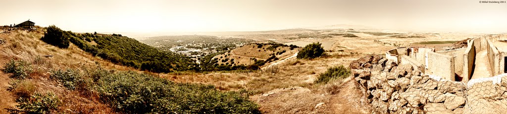 Golan Heights from Bental Looking West by Hillel Steinberg