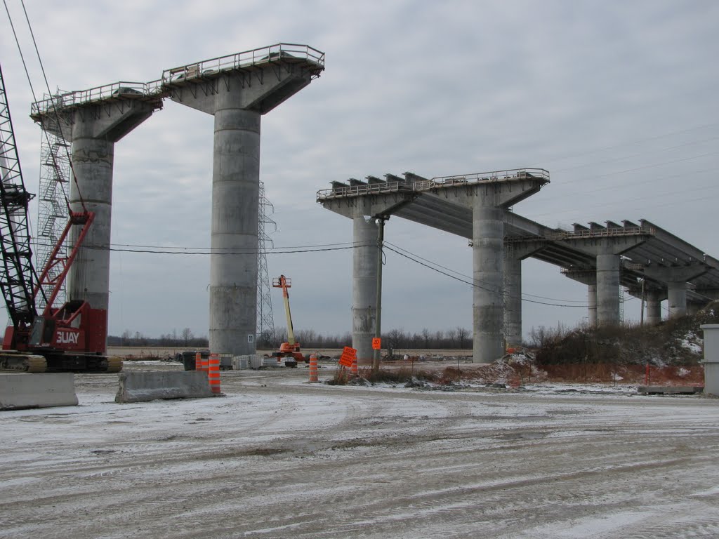 Construction du pont de l'A-30 à Beauharnois by Mathieu D.