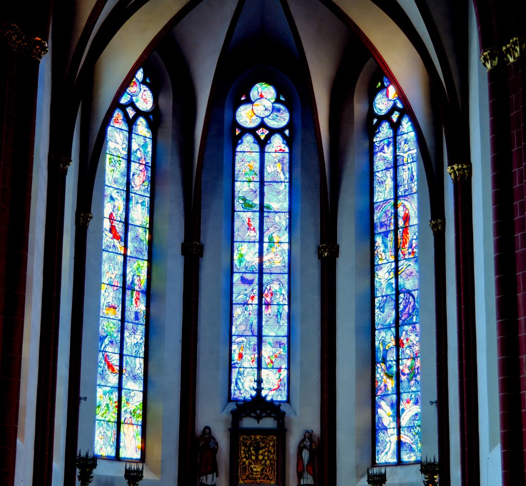 Mainz. Sankt Stephan. Die Fenster Chagalls. A - HDR by Michael Eckrich-Neub…