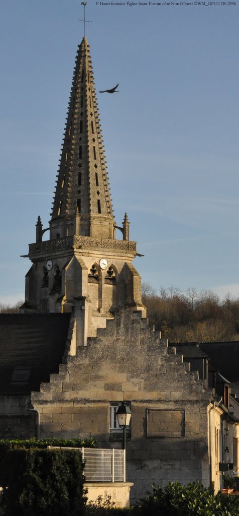 Église Saint-Firmin de Hautefontaine, clocher côté Nord-Ouest by Woimant-Malloizel