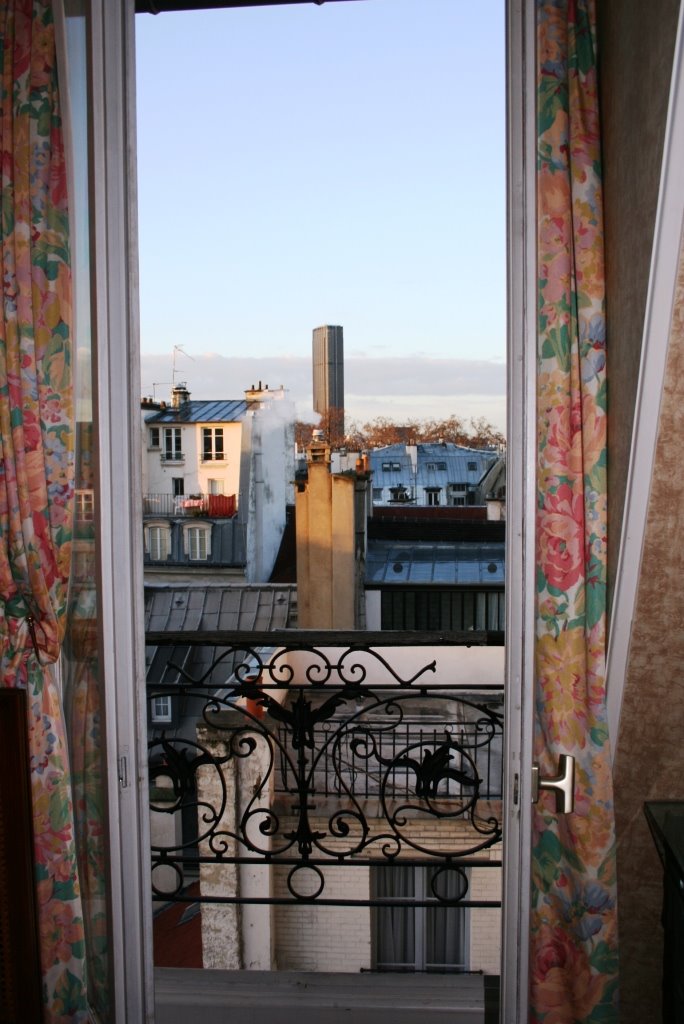 Paris 6me - chambre avec vue sur les toits de Paris by Irmgard Lorenzen