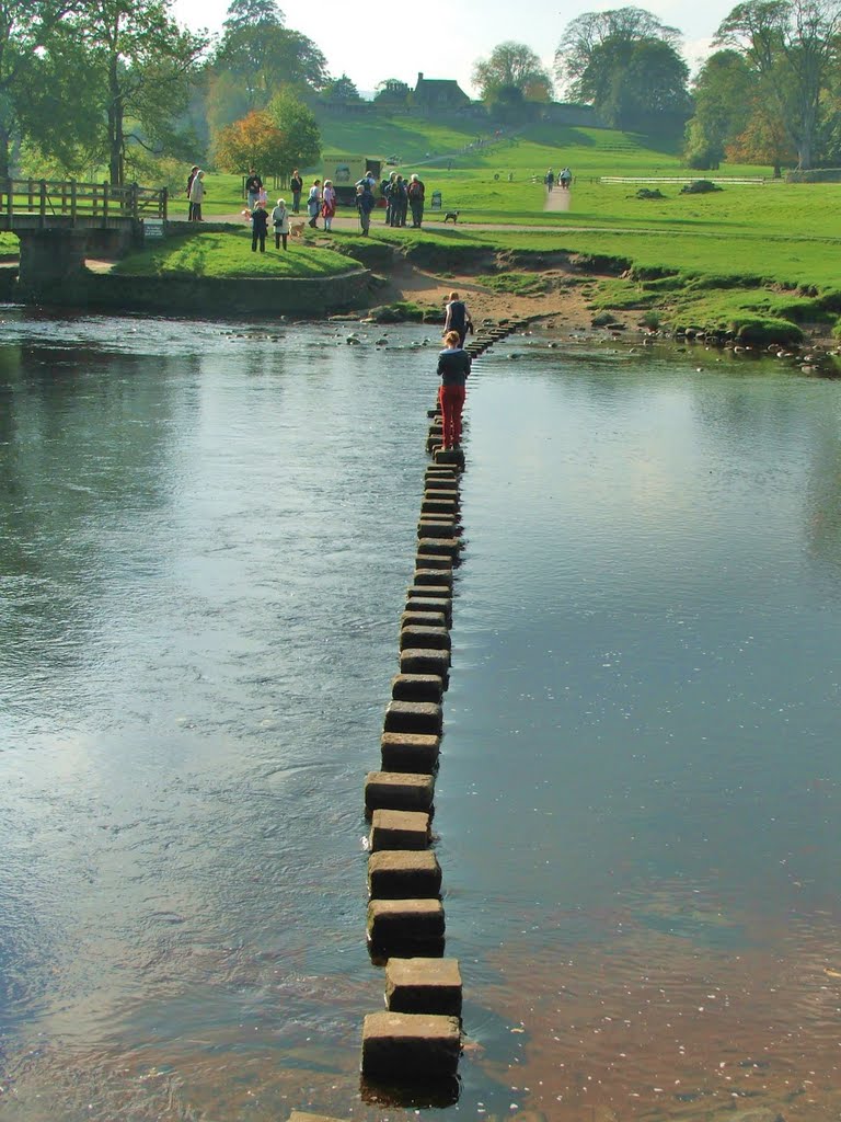 Stepping stones of Bolton Abbey by Graham Willetts