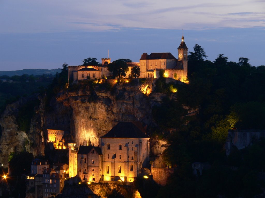 Rocamadour seen from l'Hospitalet by Anton van Tetering