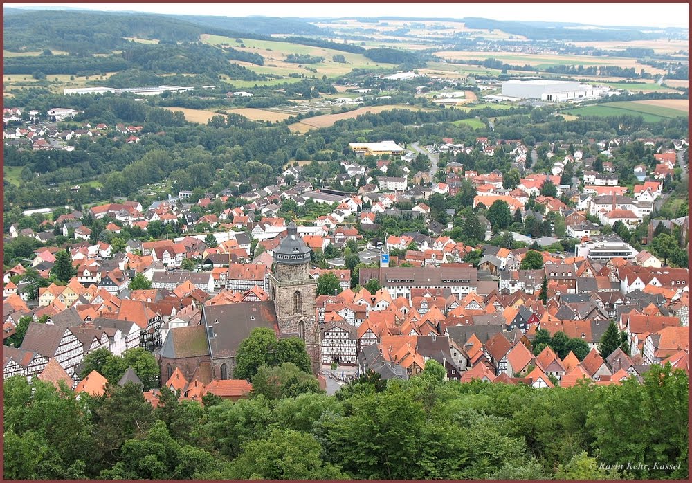 Blick von der Burg auf Homberg (Efze) by nirak